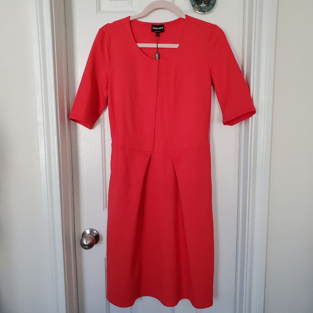 Giorgio Armani coral dress
